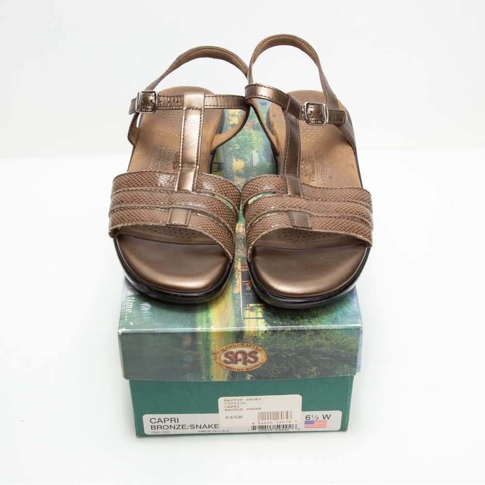 SAS Women's Bronze Strappy Sandals